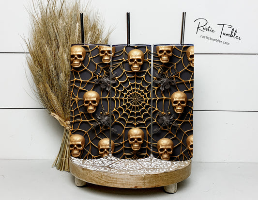 Gold Skull 3D