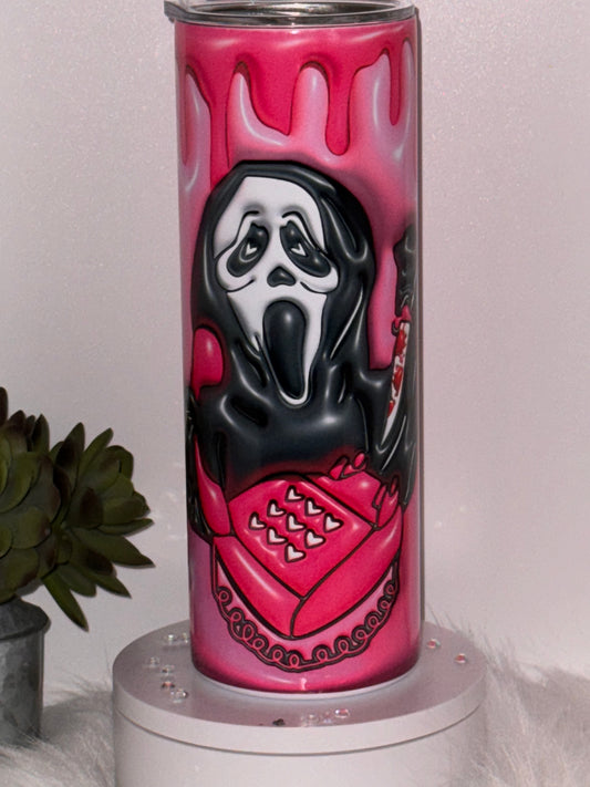 READY TO SHIP Pink Ghost Face