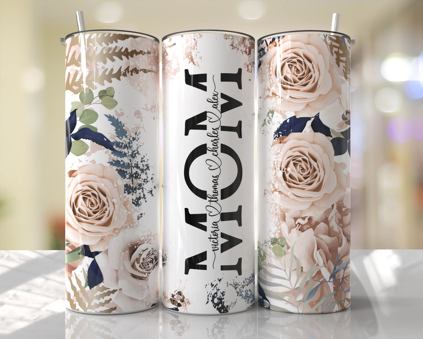 Floral Mom *with names*