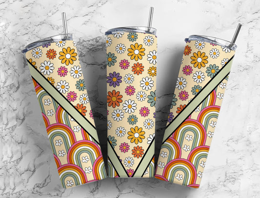 Retro Flowers and Rainbows